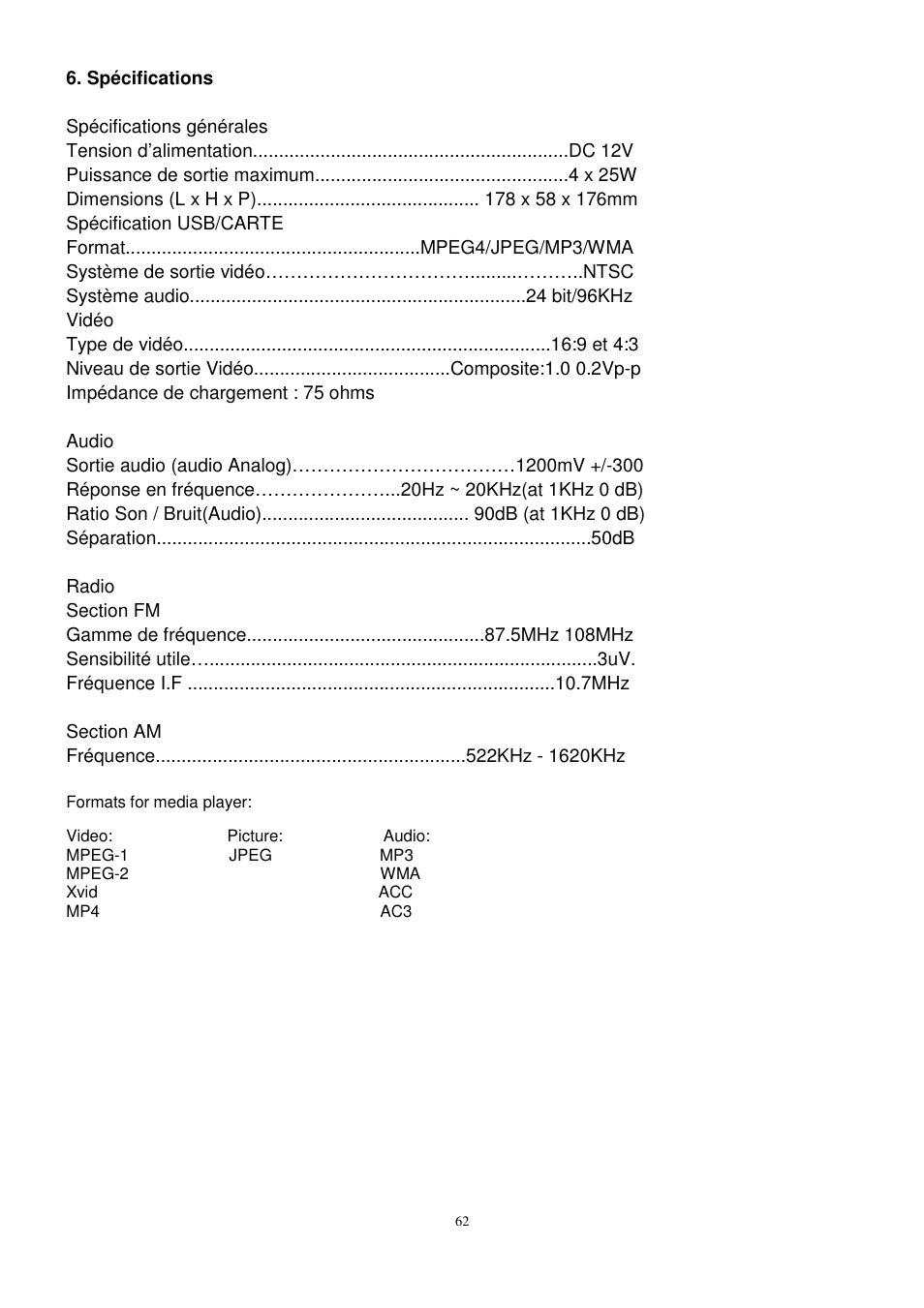 Lenco CS-472 User Manual | Page 63 / 108