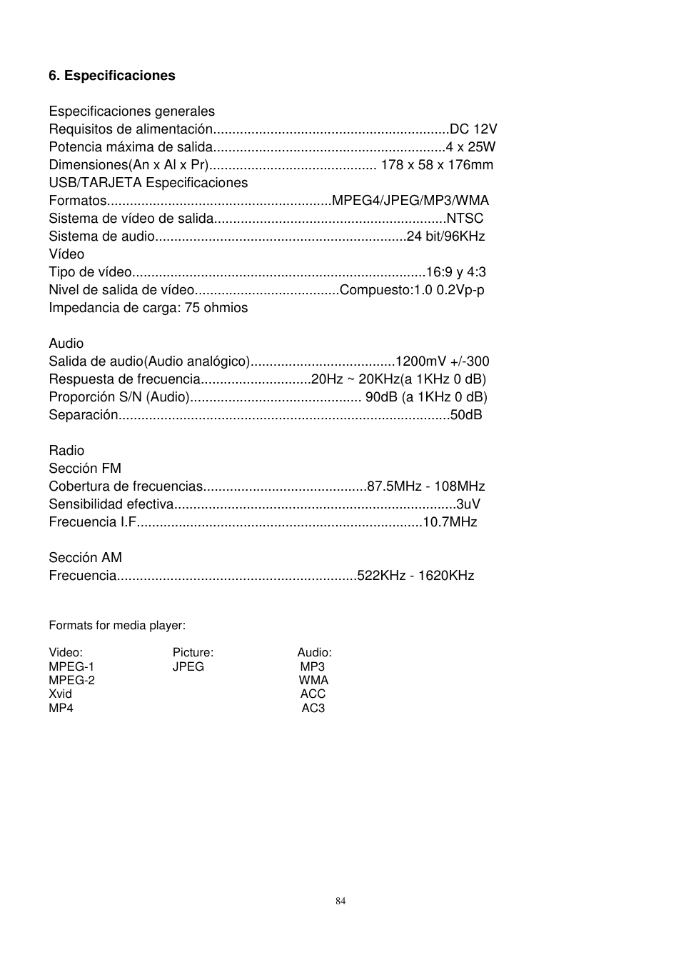 Lenco CS-472 User Manual | Page 85 / 108