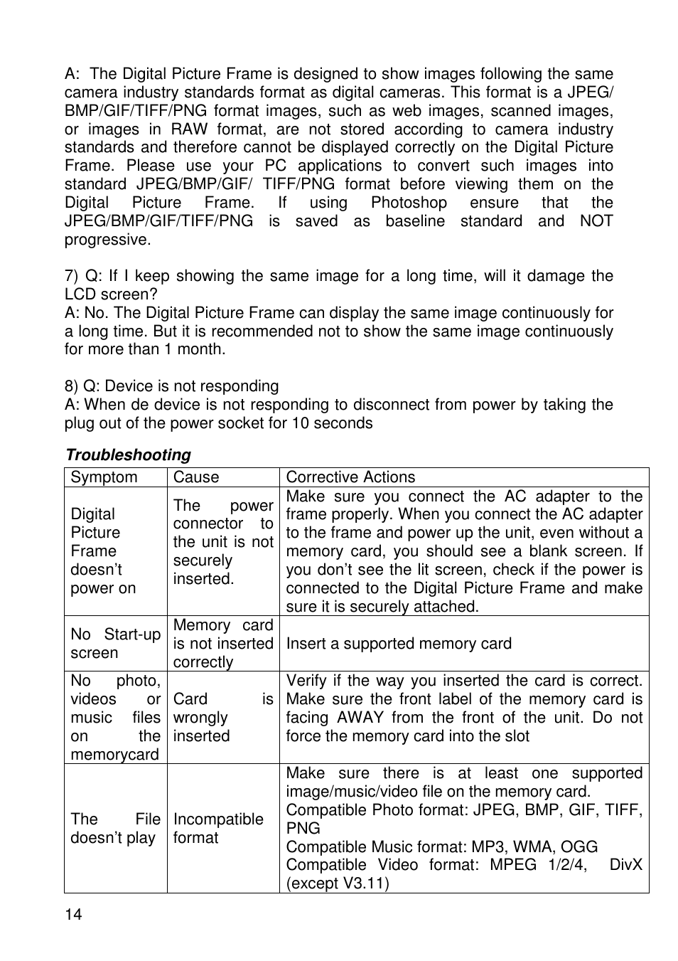 Lenco DF-1020 User Manual | Page 14 / 15