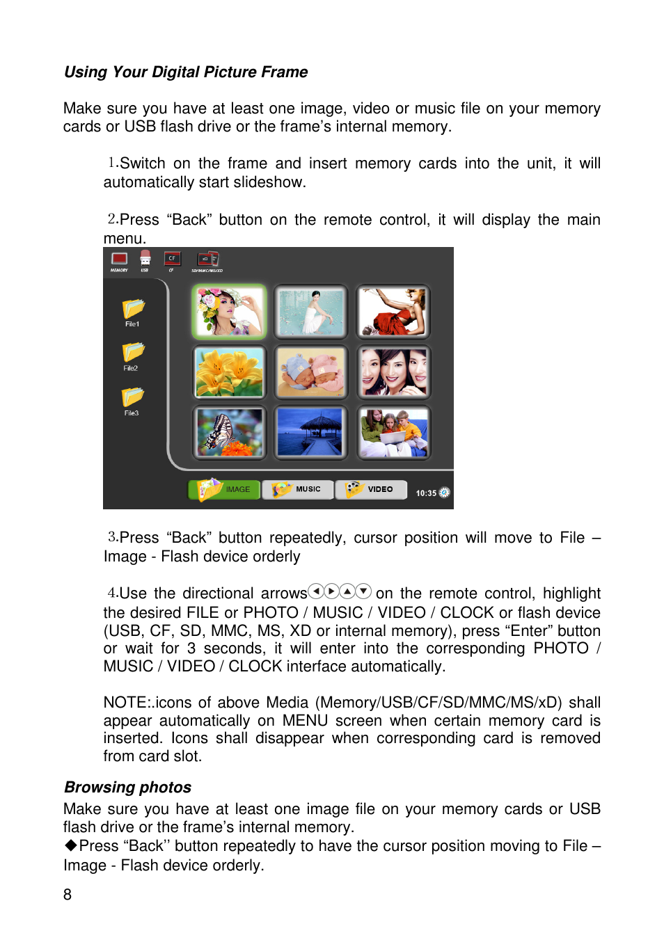 Lenco DF-1020 User Manual | Page 8 / 15