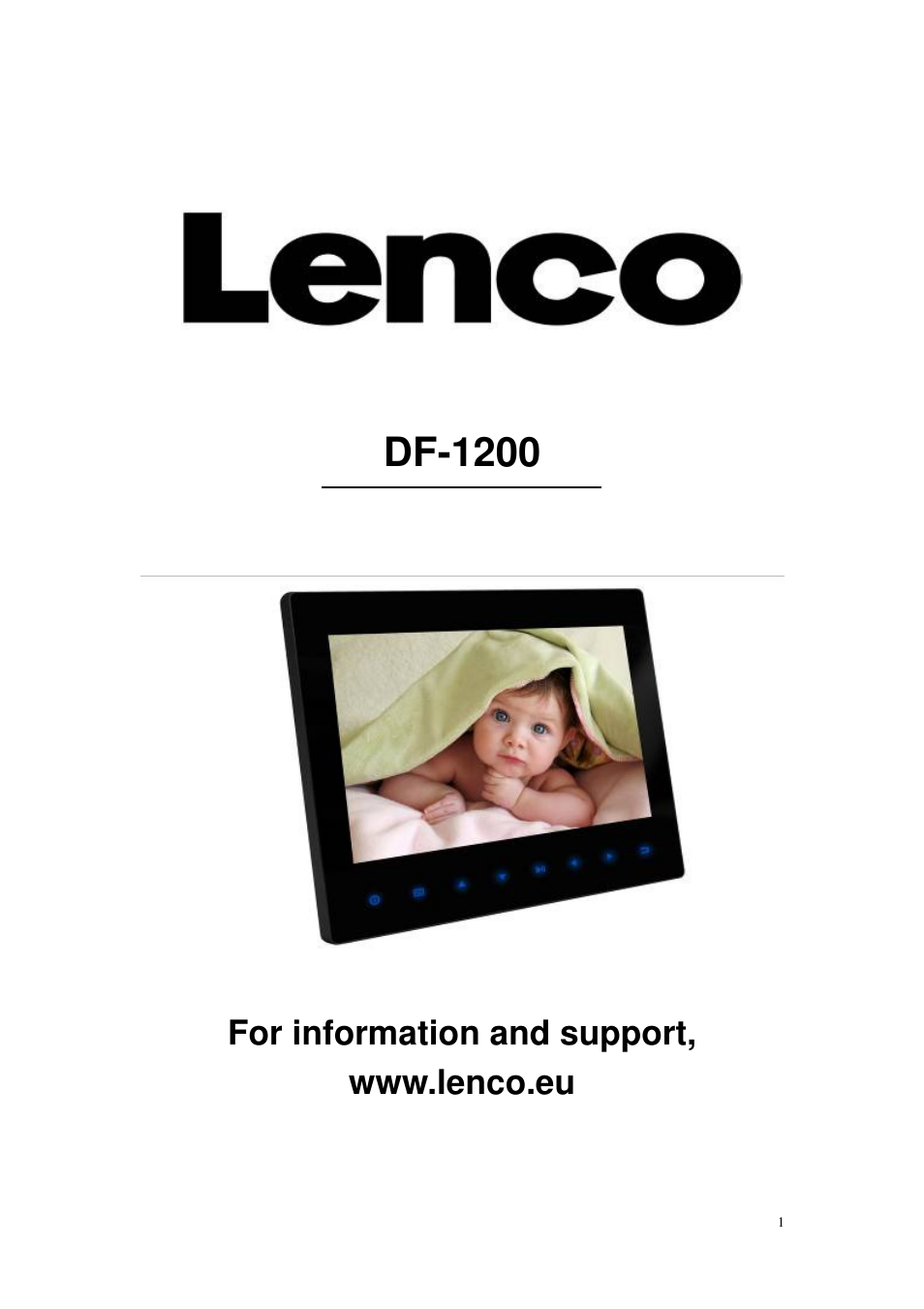 Lenco DF-1200 User Manual | 13 pages