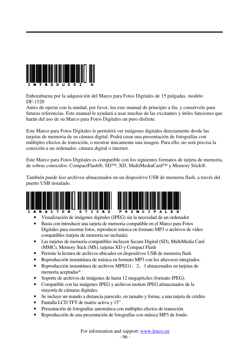Lenco DF-1520 User Manual | Page 100 / 123