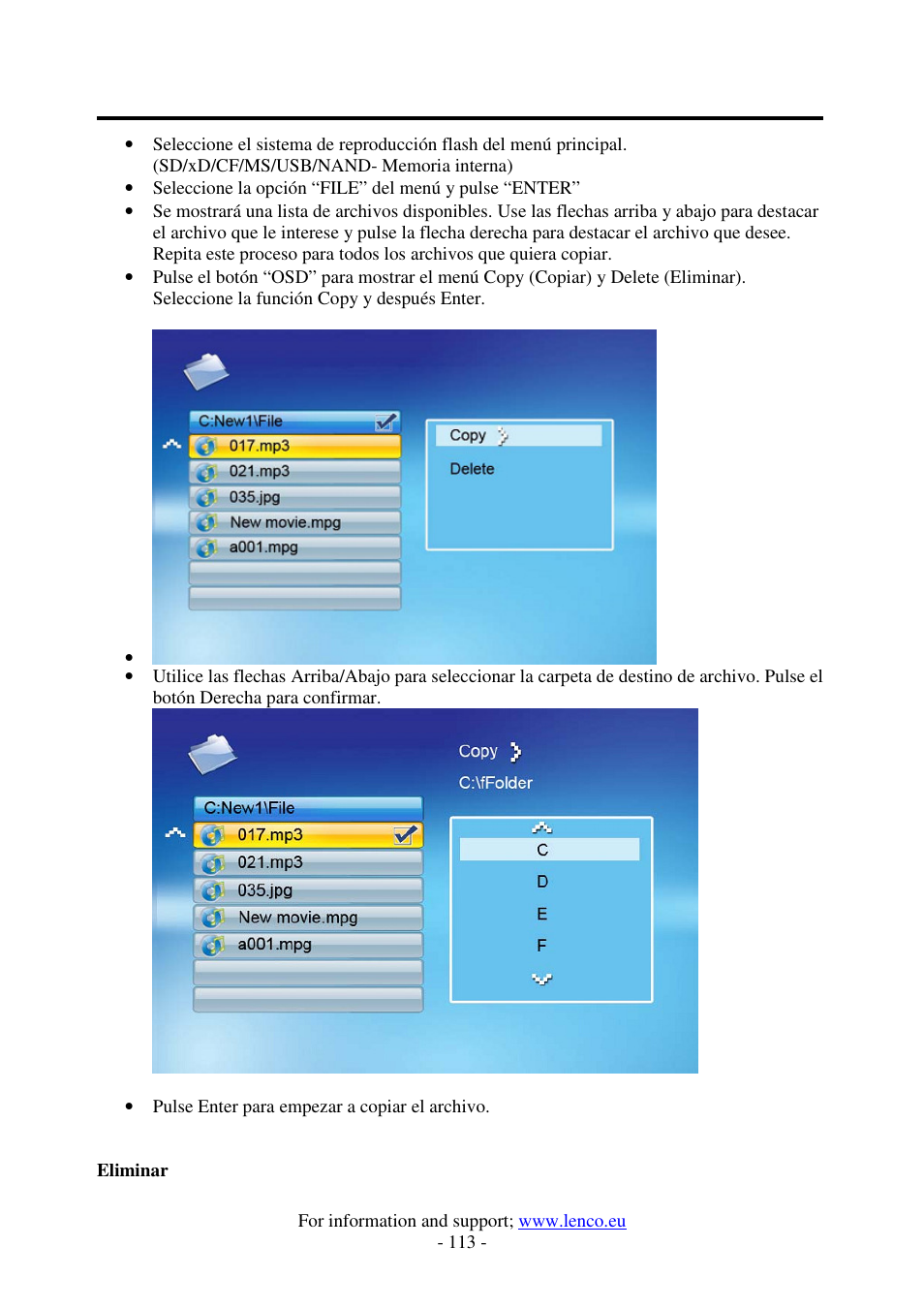 Lenco DF-1520 User Manual | Page 117 / 123
