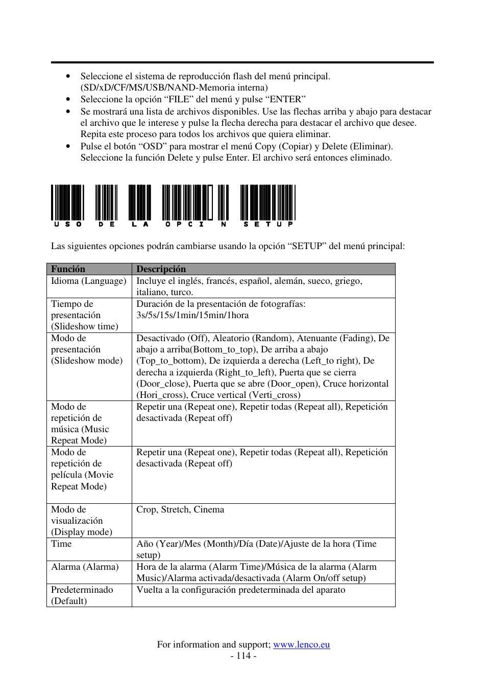 Lenco DF-1520 User Manual | Page 118 / 123
