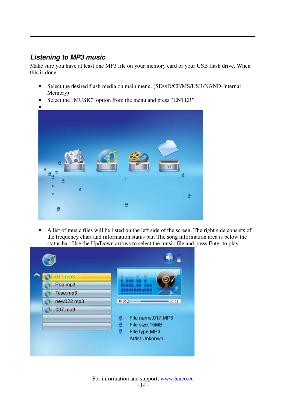 Lenco DF-1520 User Manual | Page 18 / 123