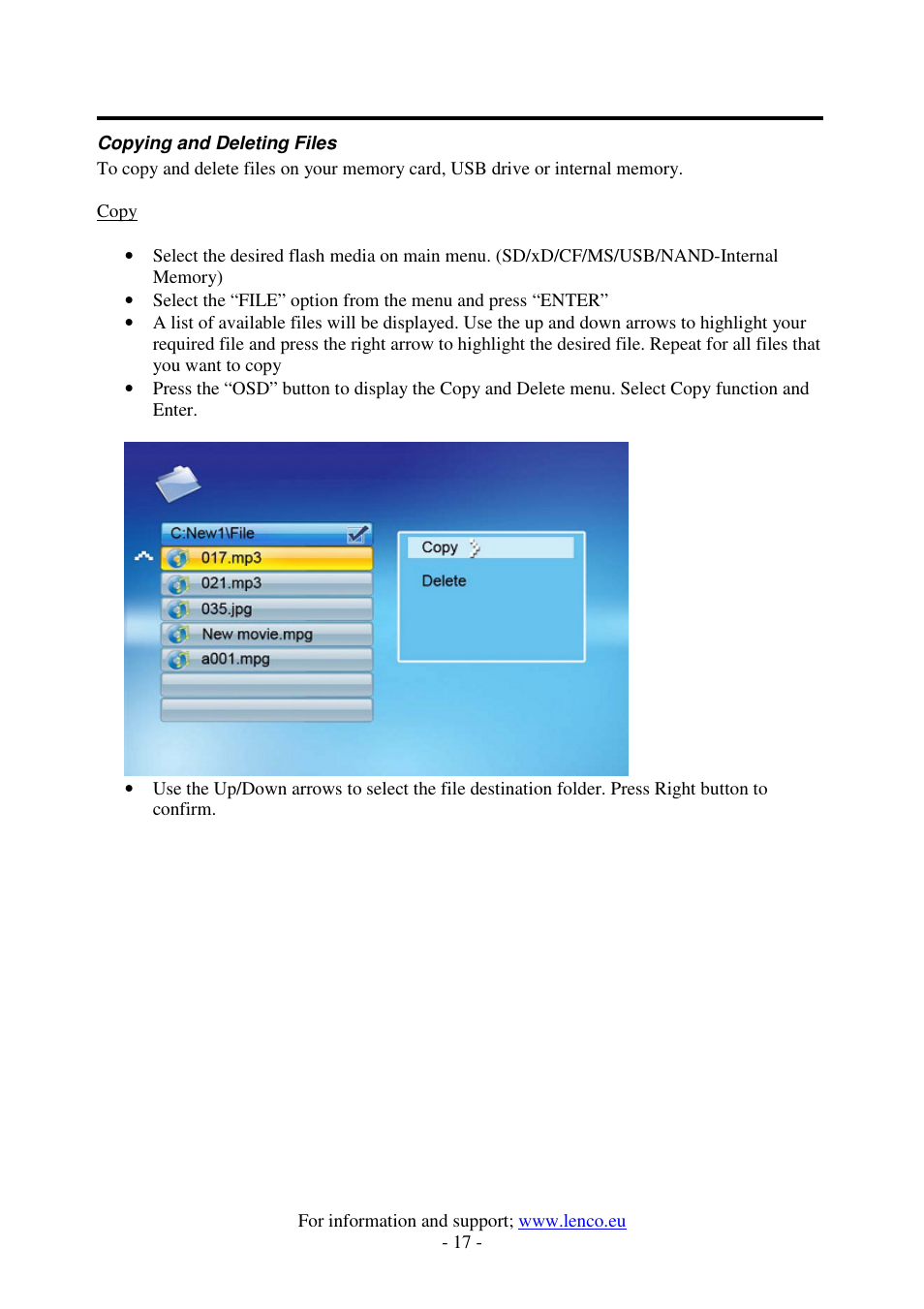 Lenco DF-1520 User Manual | Page 21 / 123