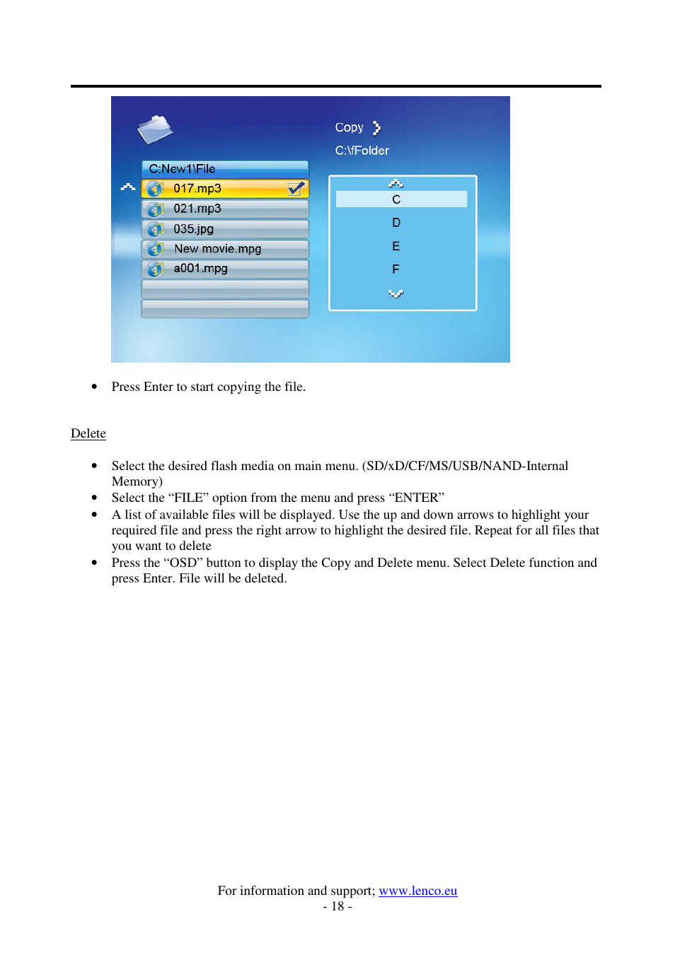 Lenco DF-1520 User Manual | Page 22 / 123