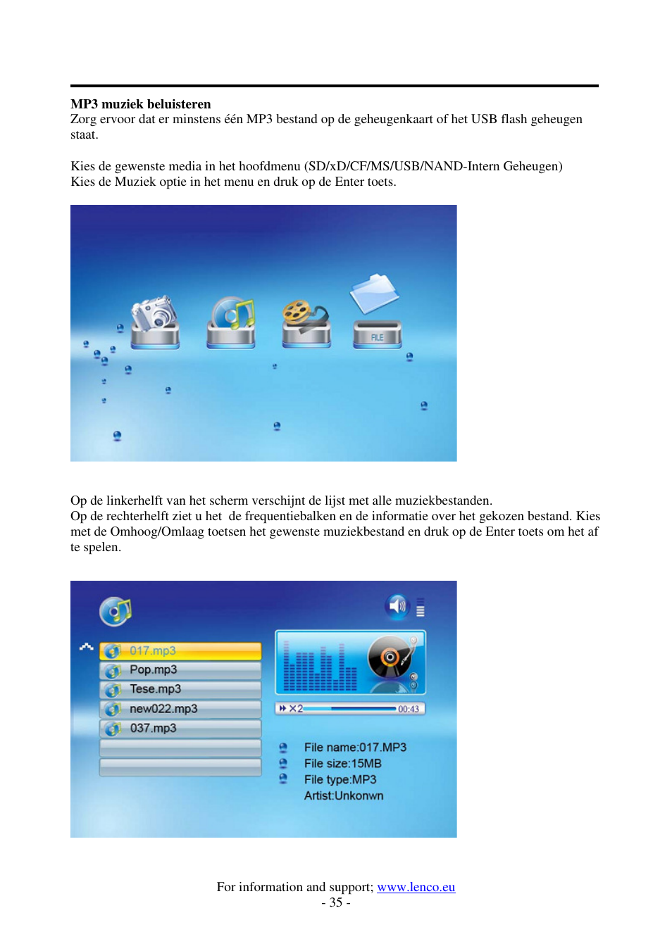 Lenco DF-1520 User Manual | Page 39 / 123