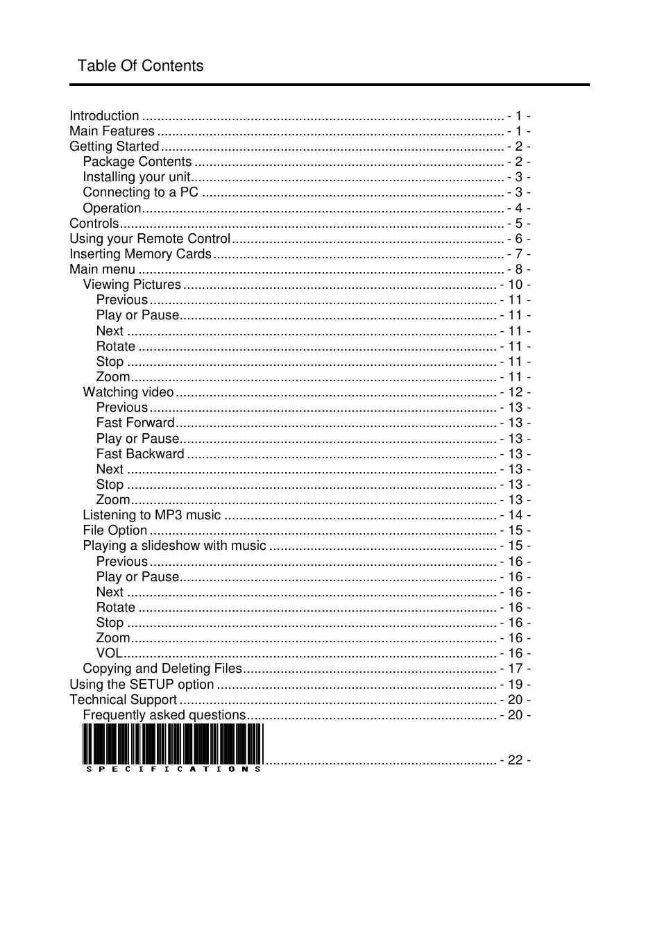 Lenco DF-1520 User Manual | Page 4 / 123