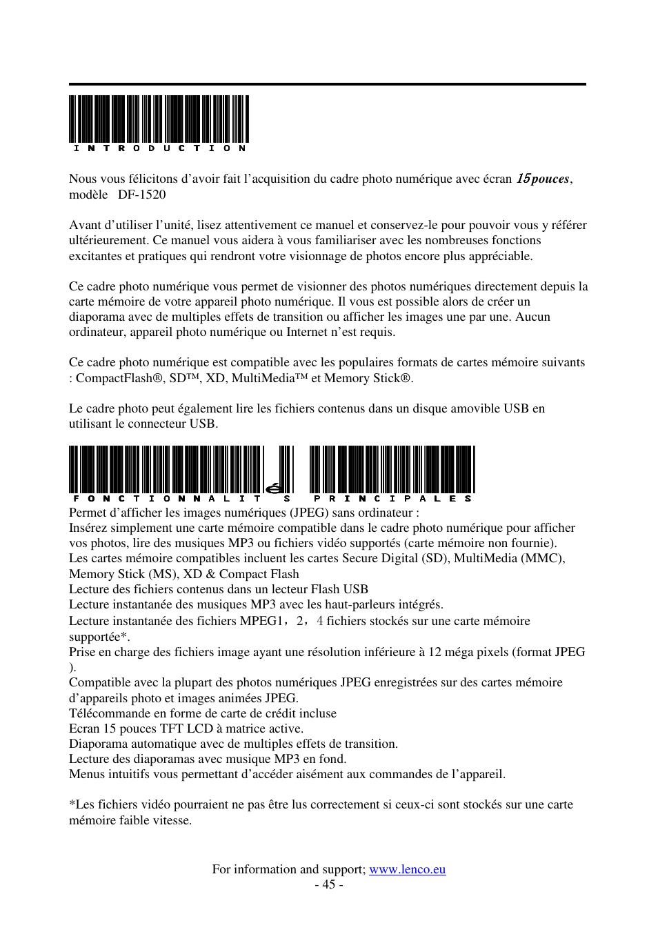 Lenco DF-1520 User Manual | Page 49 / 123