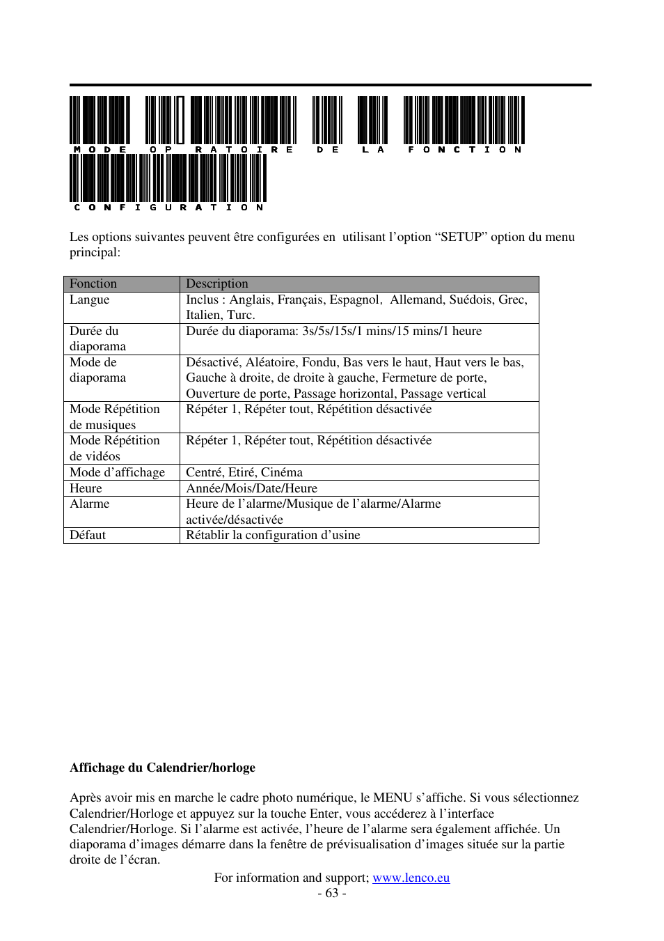 Lenco DF-1520 User Manual | Page 67 / 123