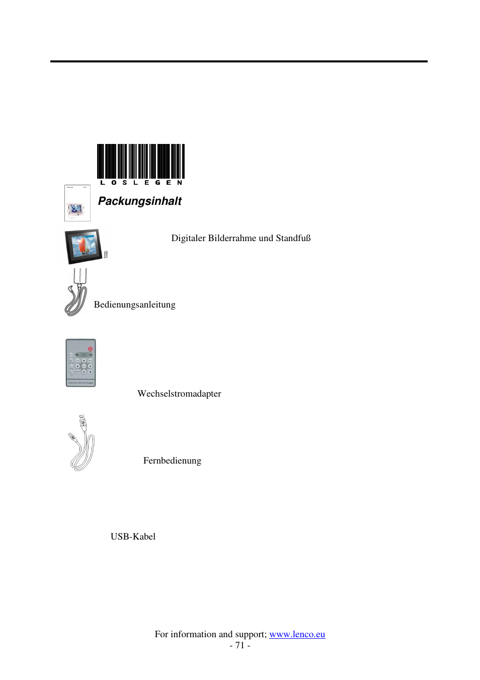 Lenco DF-1520 User Manual | Page 75 / 123