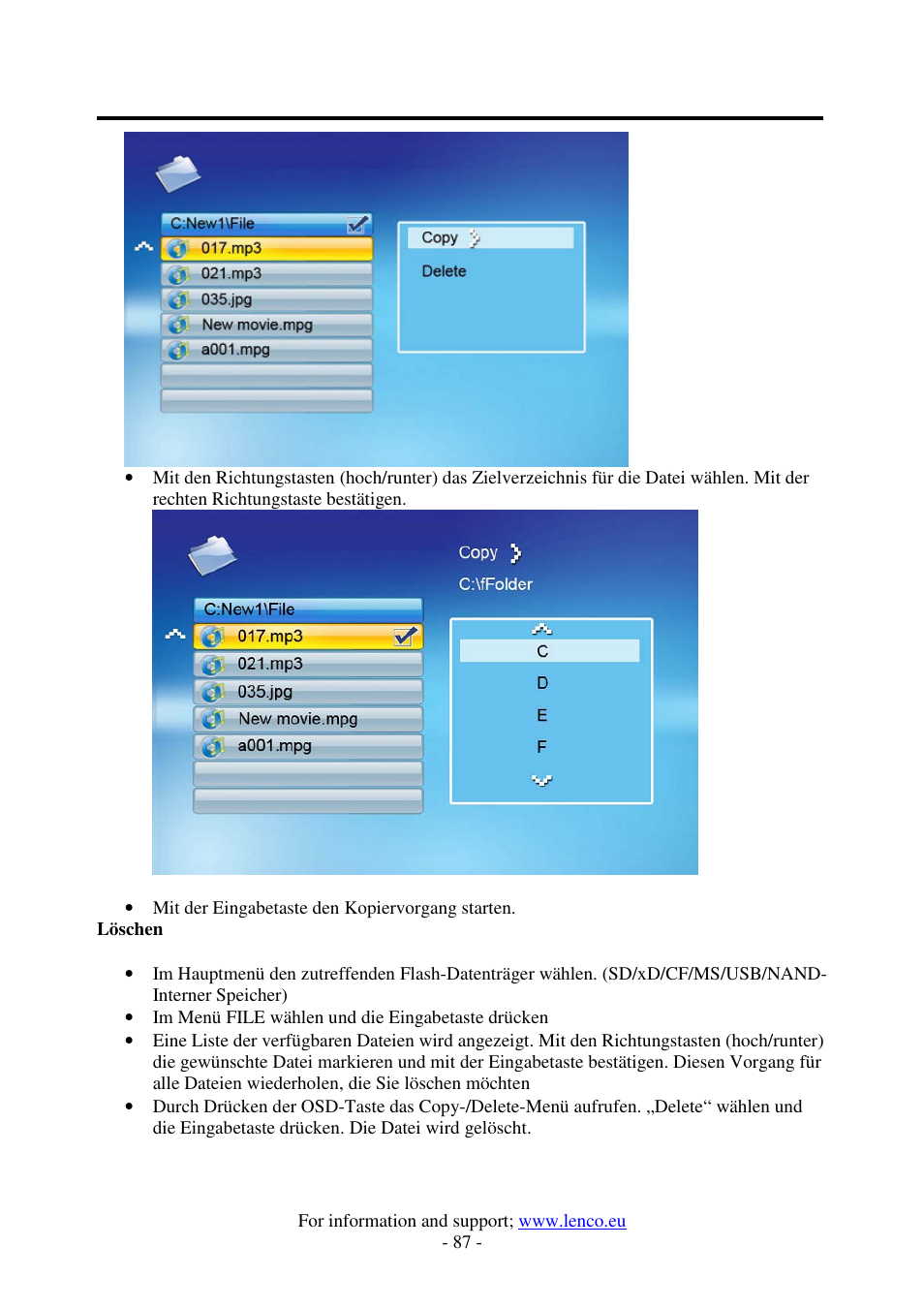 Lenco DF-1520 User Manual | Page 91 / 123