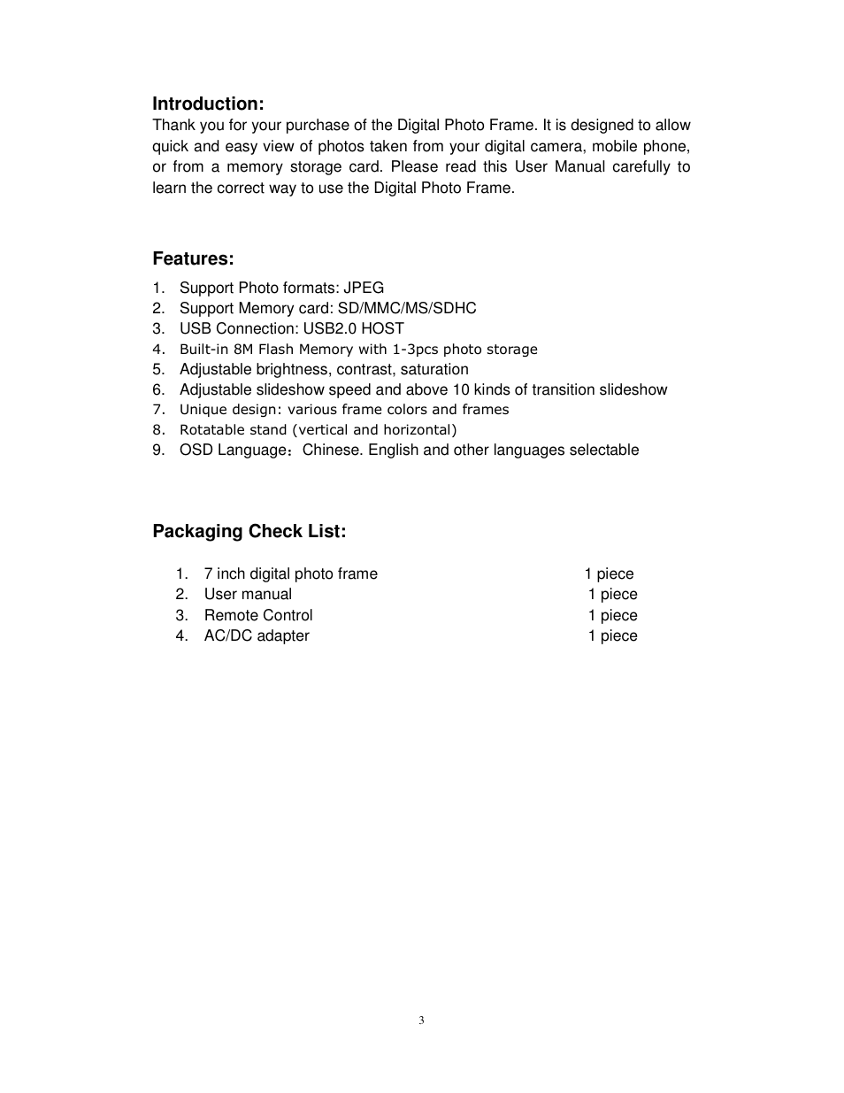 Lenco DF-705 User Manual | Page 3 / 10