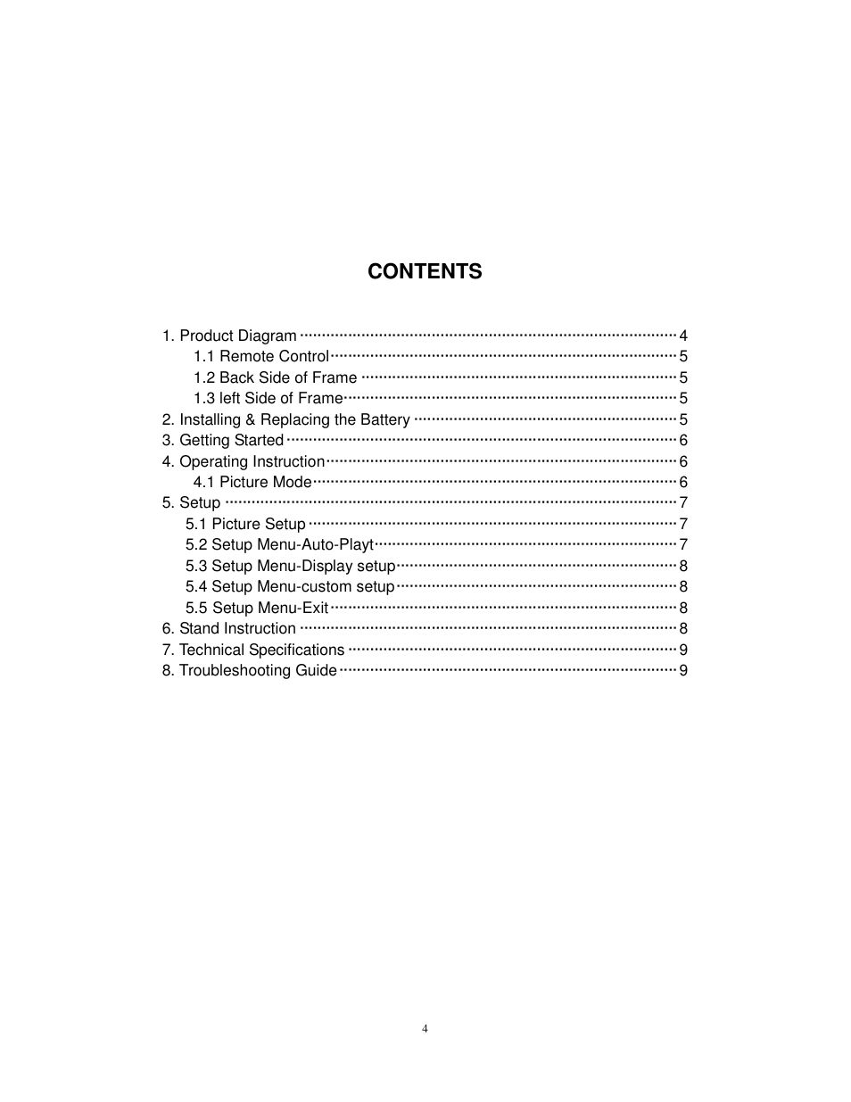 Lenco DF-705 User Manual | Page 4 / 10