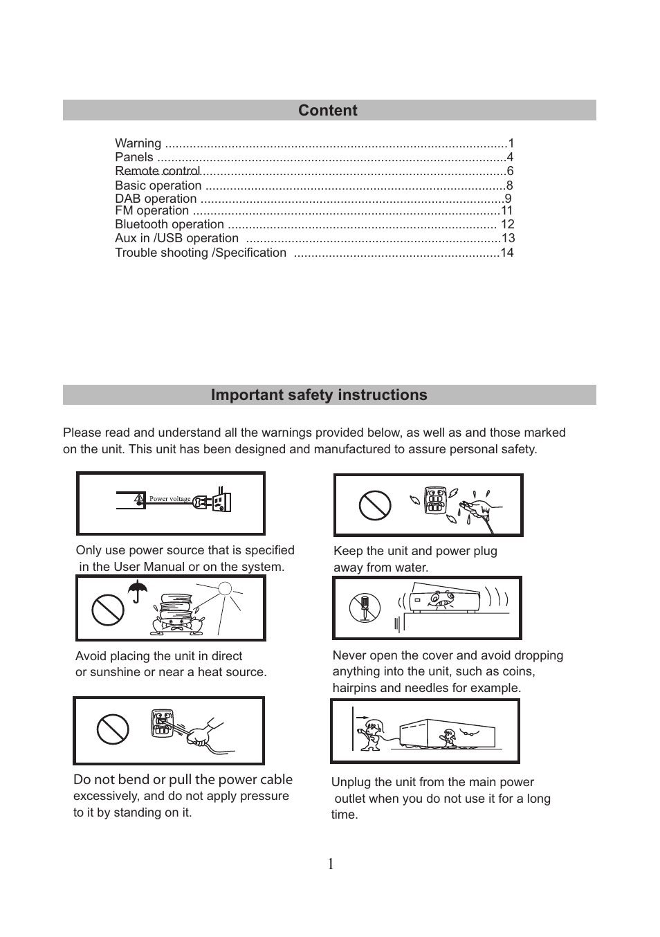 Lenco DR-05-BT User Manual | Page 2 / 91