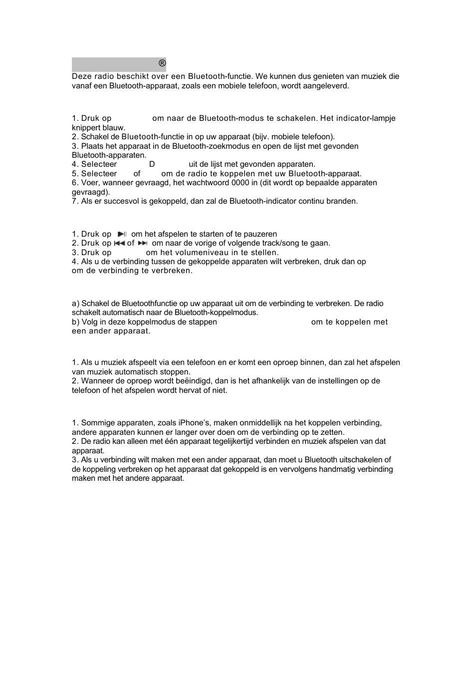 Lenco DR-05-BT User Manual | Page 49 / 91