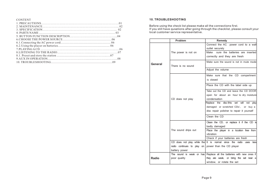 Lenco DR-439 User Manual | Page 2 / 6