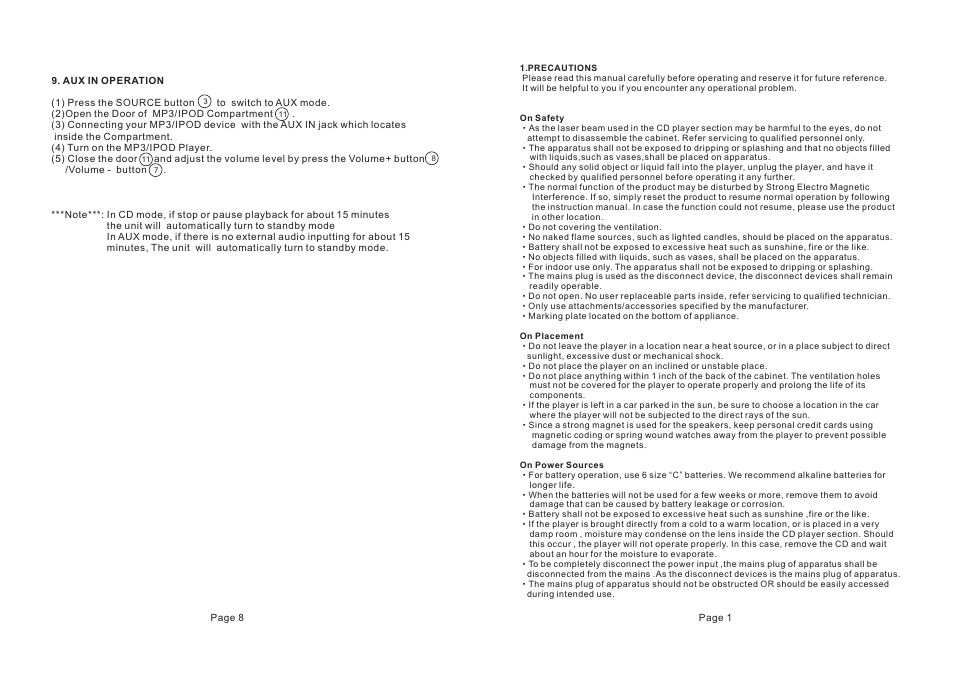 Lenco DR-439 User Manual | Page 3 / 6