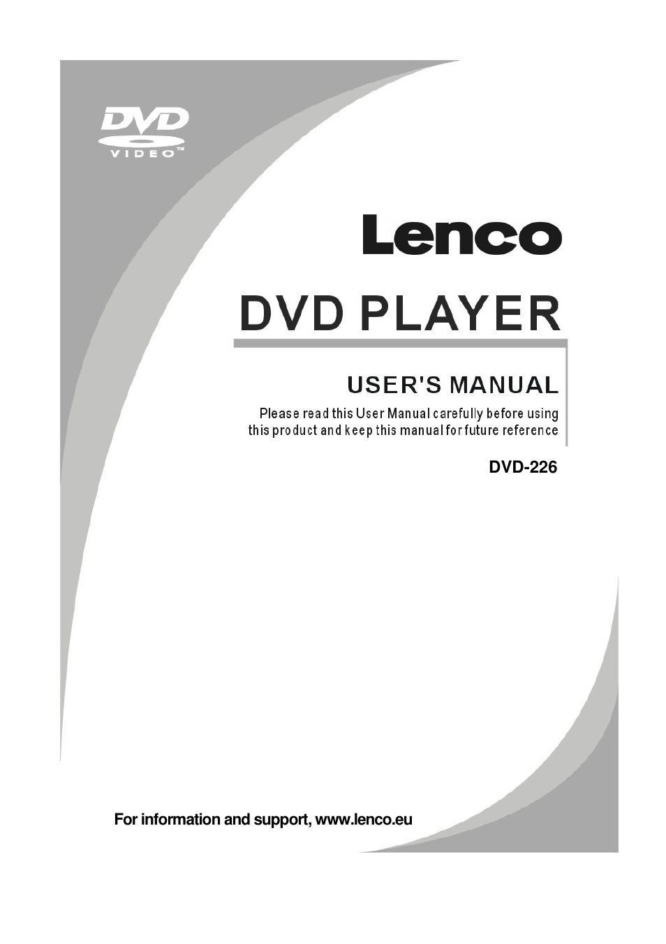 Lenco DVD-226 User Manual | 16 pages