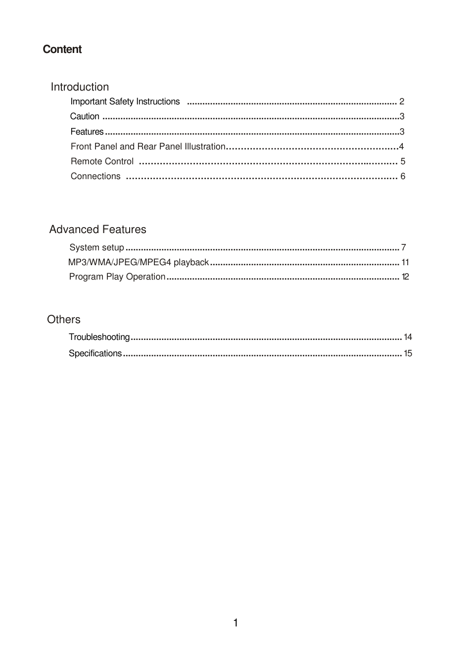 Lenco DVD-226 User Manual | Page 2 / 16