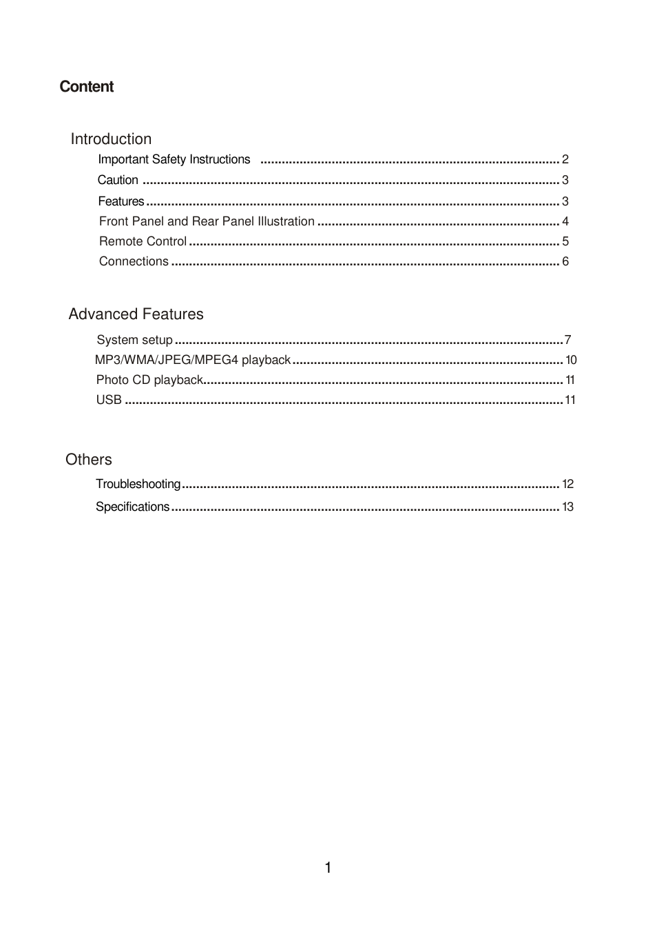 Lenco DVD-320 User Manual | Page 2 / 14