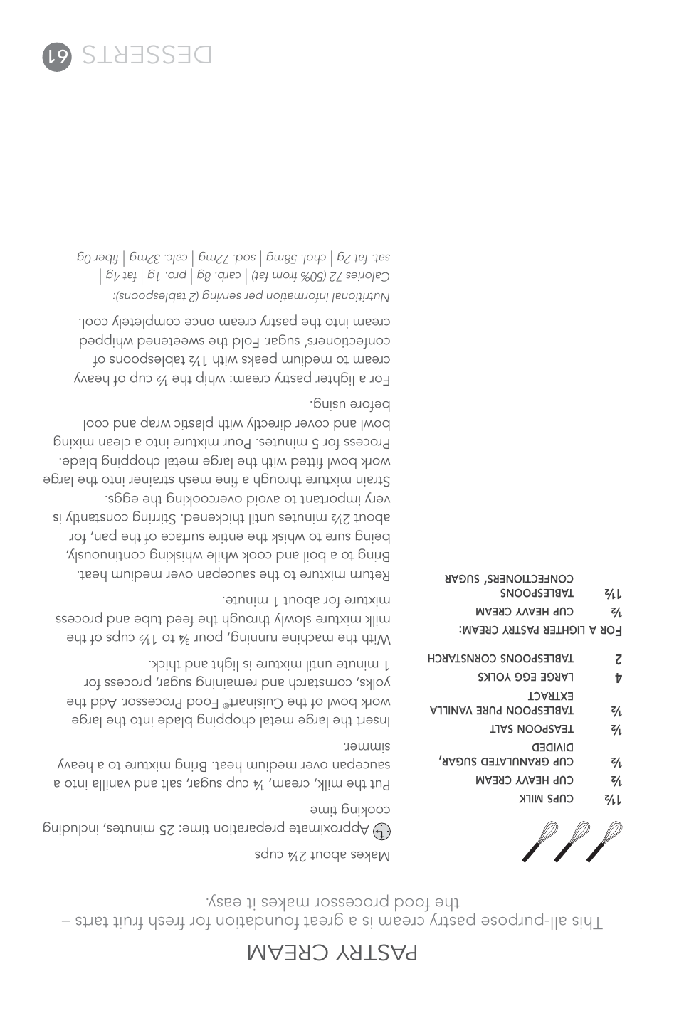 Desserts, Pastr y cream | Cuisinart Elite DLC-XPN User Manual | Page 26 / 87