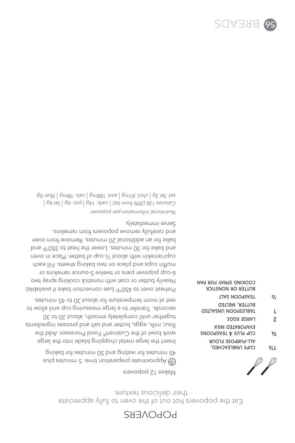 Breads, Popovers | Cuisinart Elite DLC-XPN User Manual | Page 31 / 87