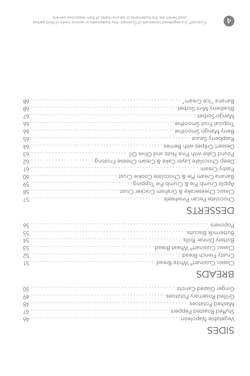 Sides, Breads, Desserts | Cuisinart Elite DLC-XPN User Manual | Page 83 / 87