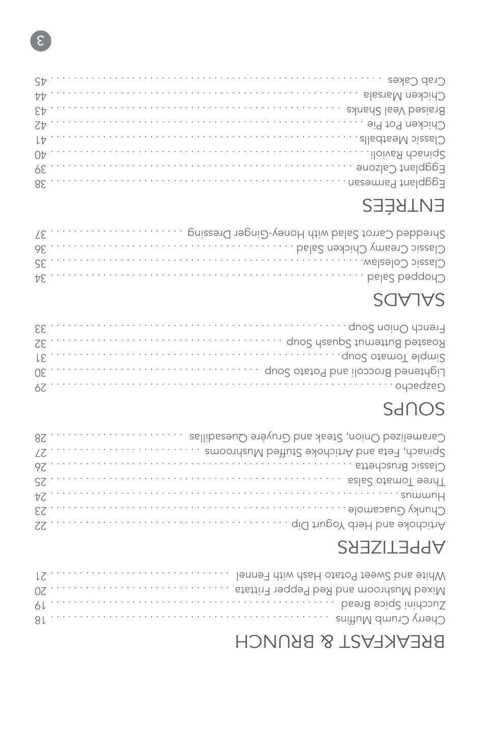 Breakfast & brunch, Appetizers, Soups | Salads, Entrées | Cuisinart Elite DLC-XPN User Manual | Page 84 / 87