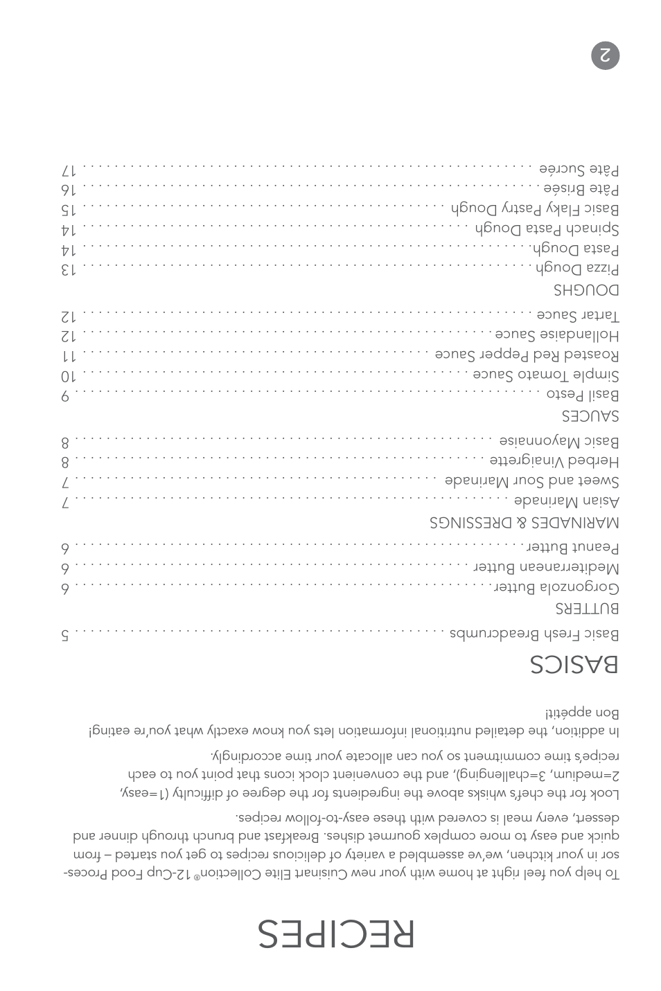 Recipes, Basics | Cuisinart Elite DLC-XPN User Manual | Page 85 / 87