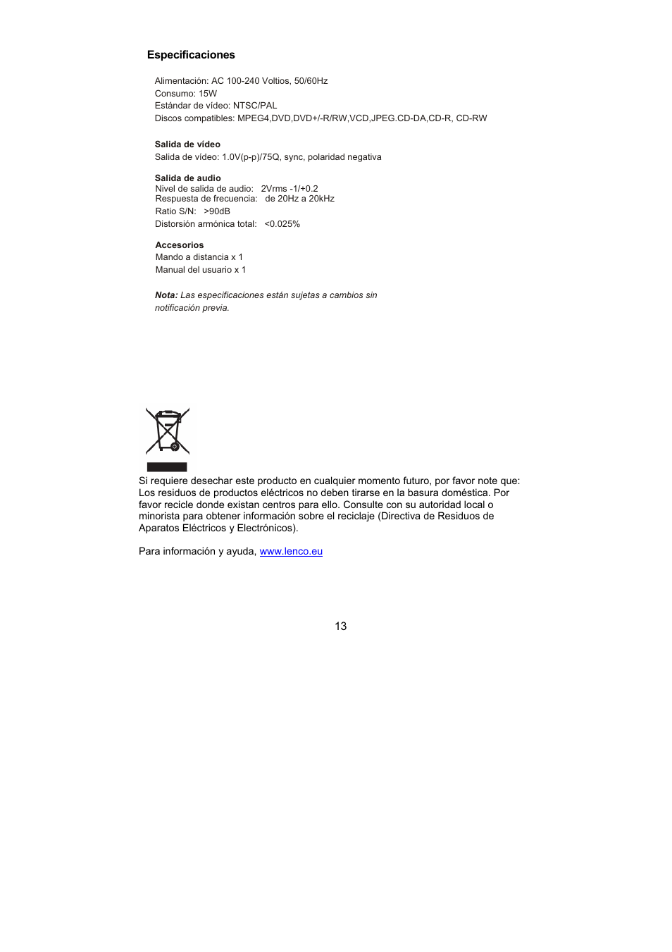 Lenco DVD-432 User Manual | Page 56 / 70