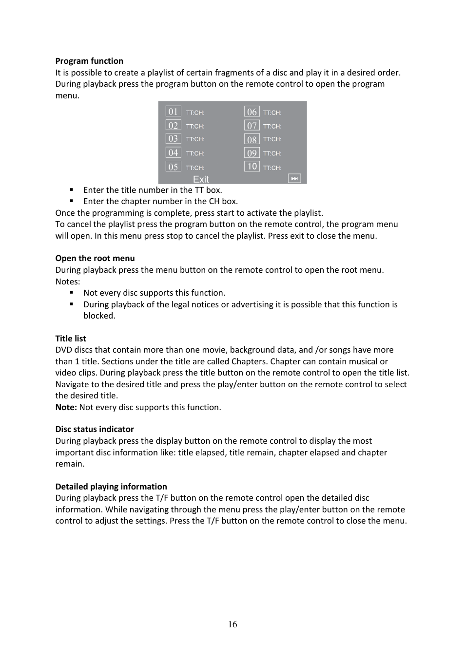 Lenco DVD-519 H User Manual | Page 16 / 33