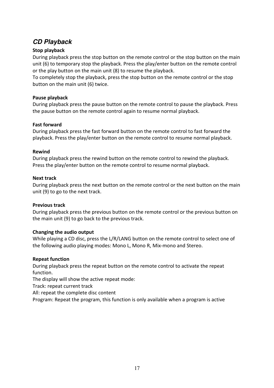 Lenco DVD-519 H User Manual | Page 17 / 33