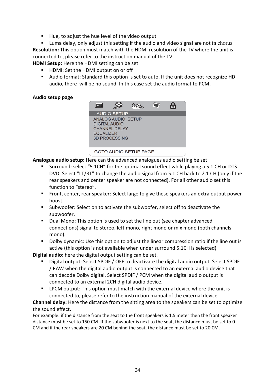 Lenco DVD-519 H User Manual | Page 24 / 33