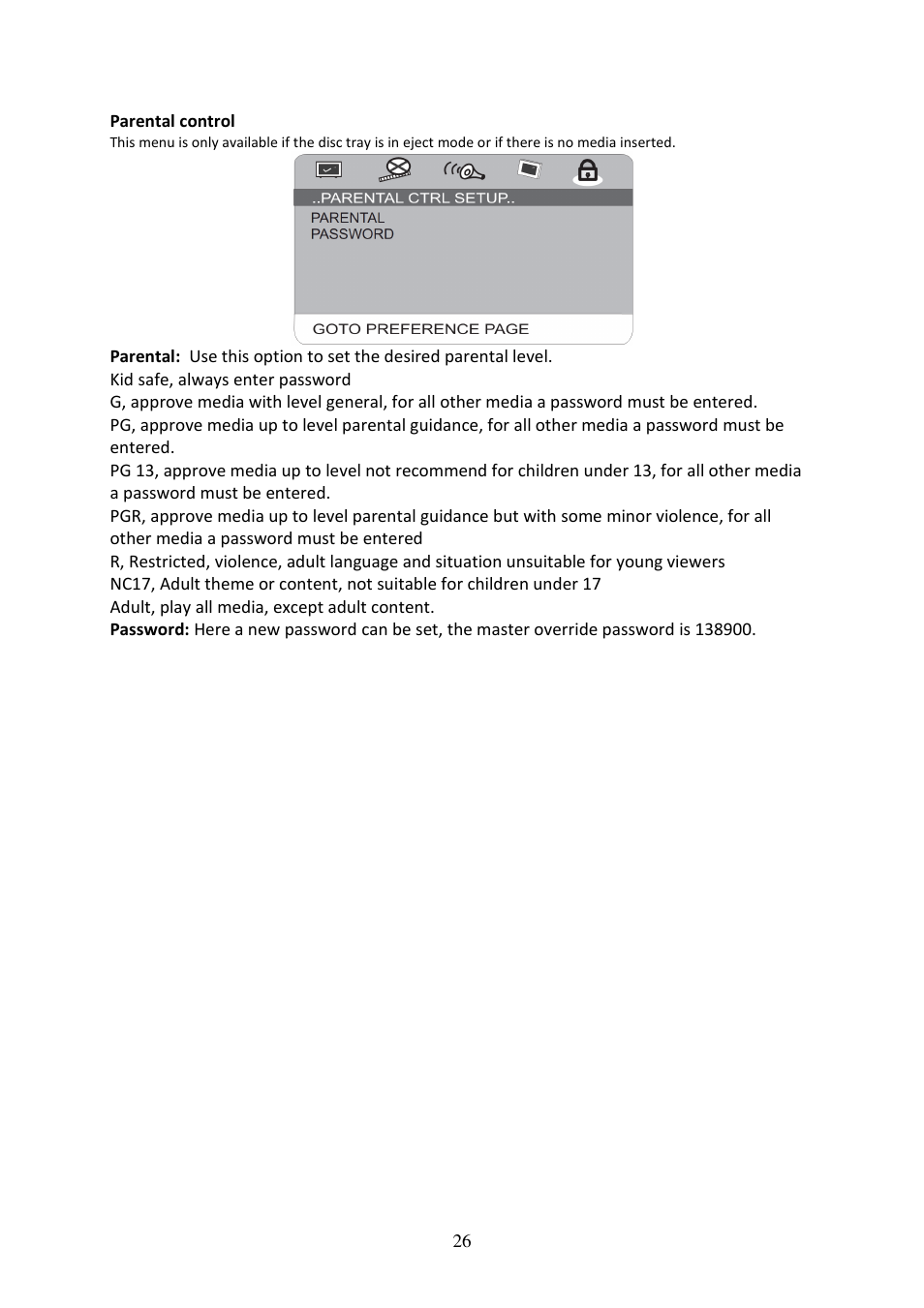Lenco DVD-519 H User Manual | Page 26 / 33