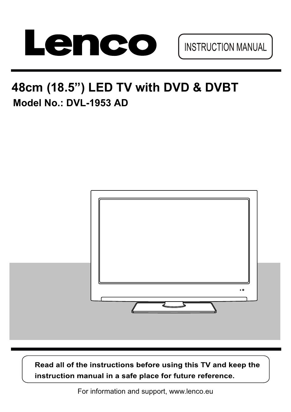 Lenco DVL-1953 User Manual | 37 pages