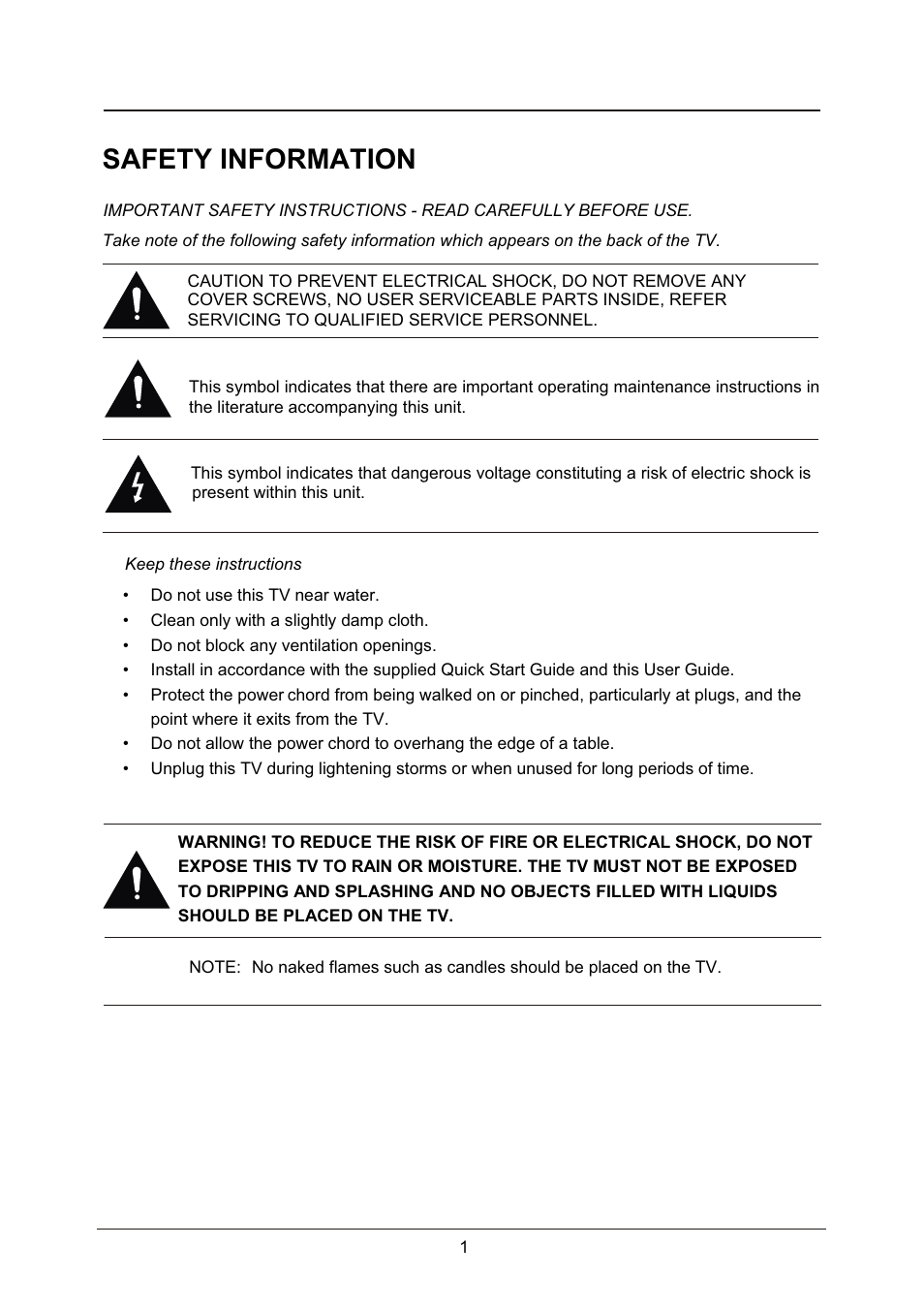 Safety information | Lenco DVL-1953 User Manual | Page 4 / 37
