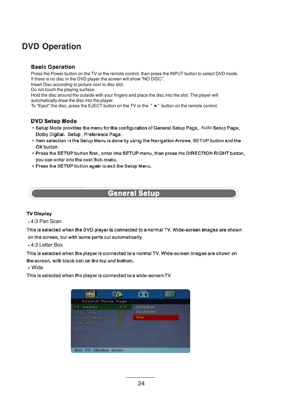 Dvd operation | Lenco DVL-1955 User Manual | Page 26 / 36