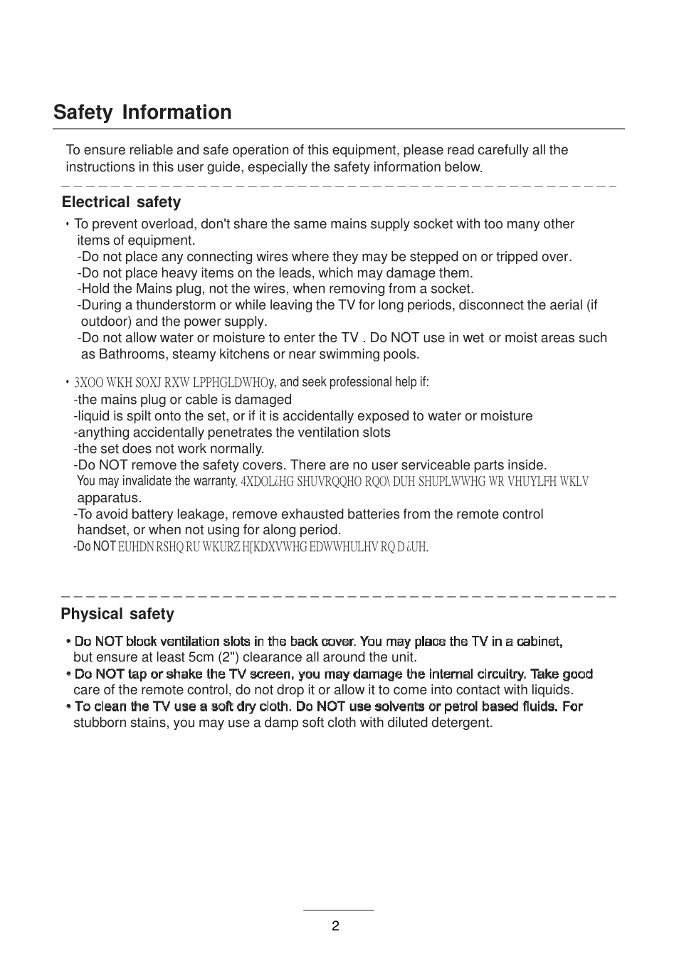 Safety information | Lenco DVL-1955 User Manual | Page 4 / 36