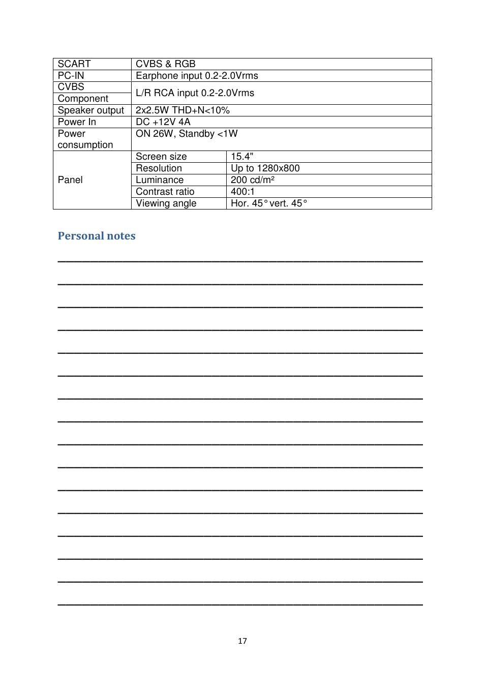 Lenco DVL-2455 User Manual | Page 17 / 18