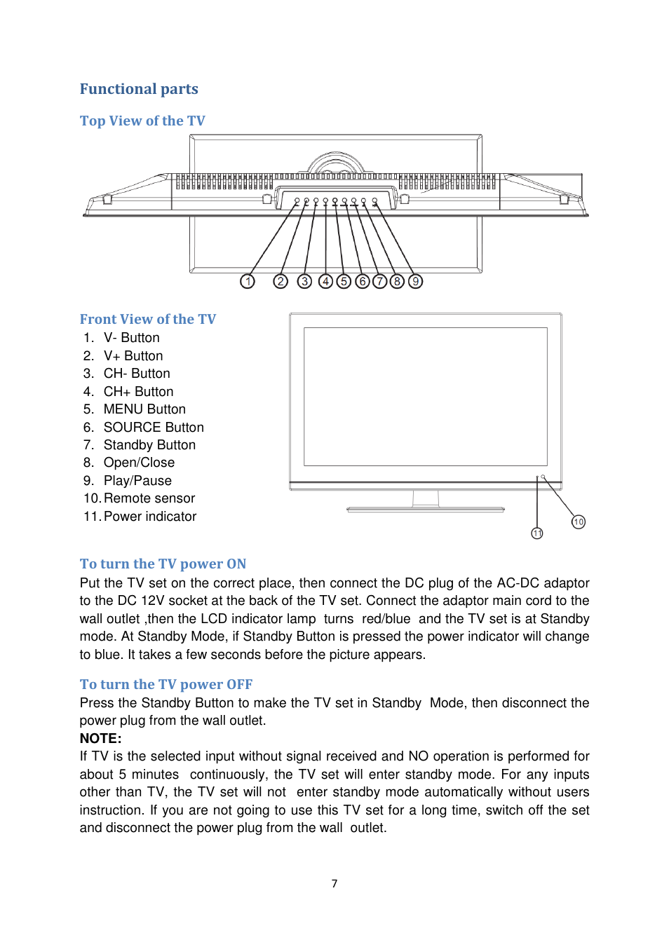 Lenco DVL-2455 User Manual | Page 7 / 18