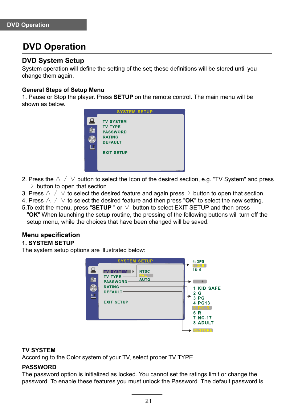 Dvd operation | Lenco DVL-2483 User Manual | Page 24 / 28
