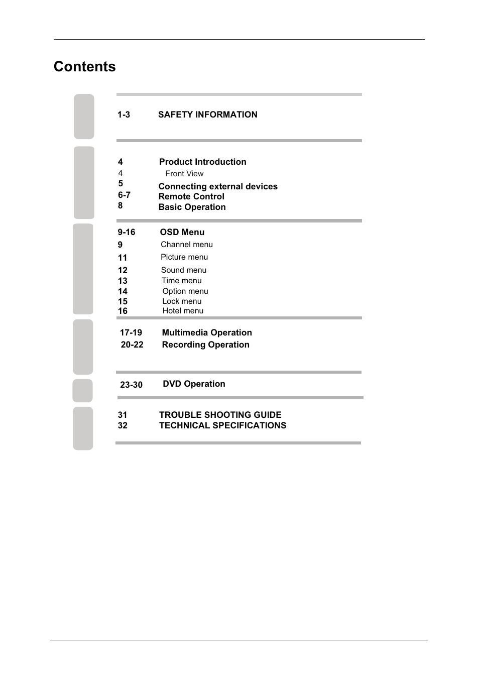 Lenco DVL-2493 User Manual | Page 2 / 36