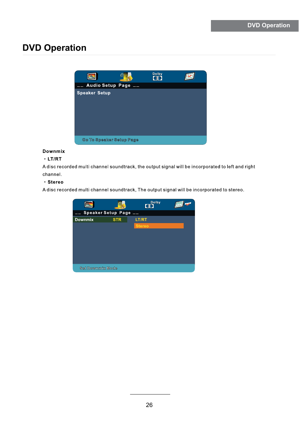 Dvd operation | Lenco DVL-2493 User Manual | Page 28 / 36