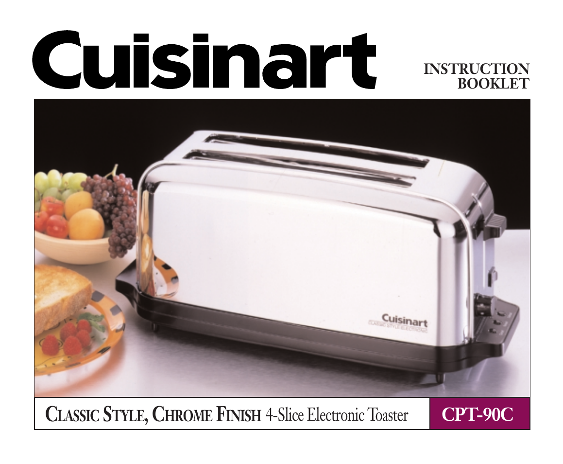 Cuisinart CPT-90C User Manual | 7 pages