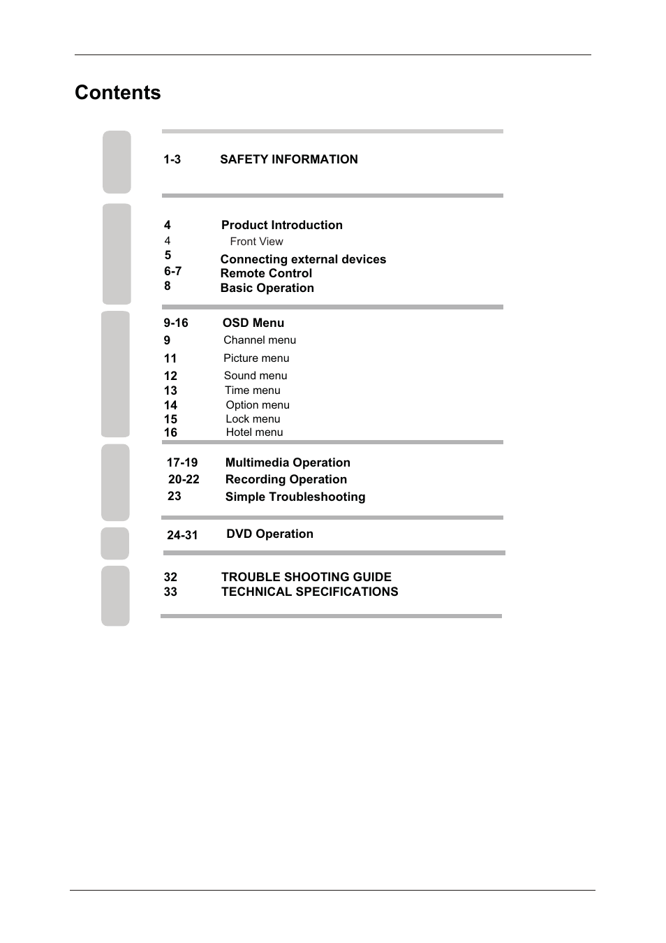 Lenco DVL-2690 User Manual | Page 3 / 38