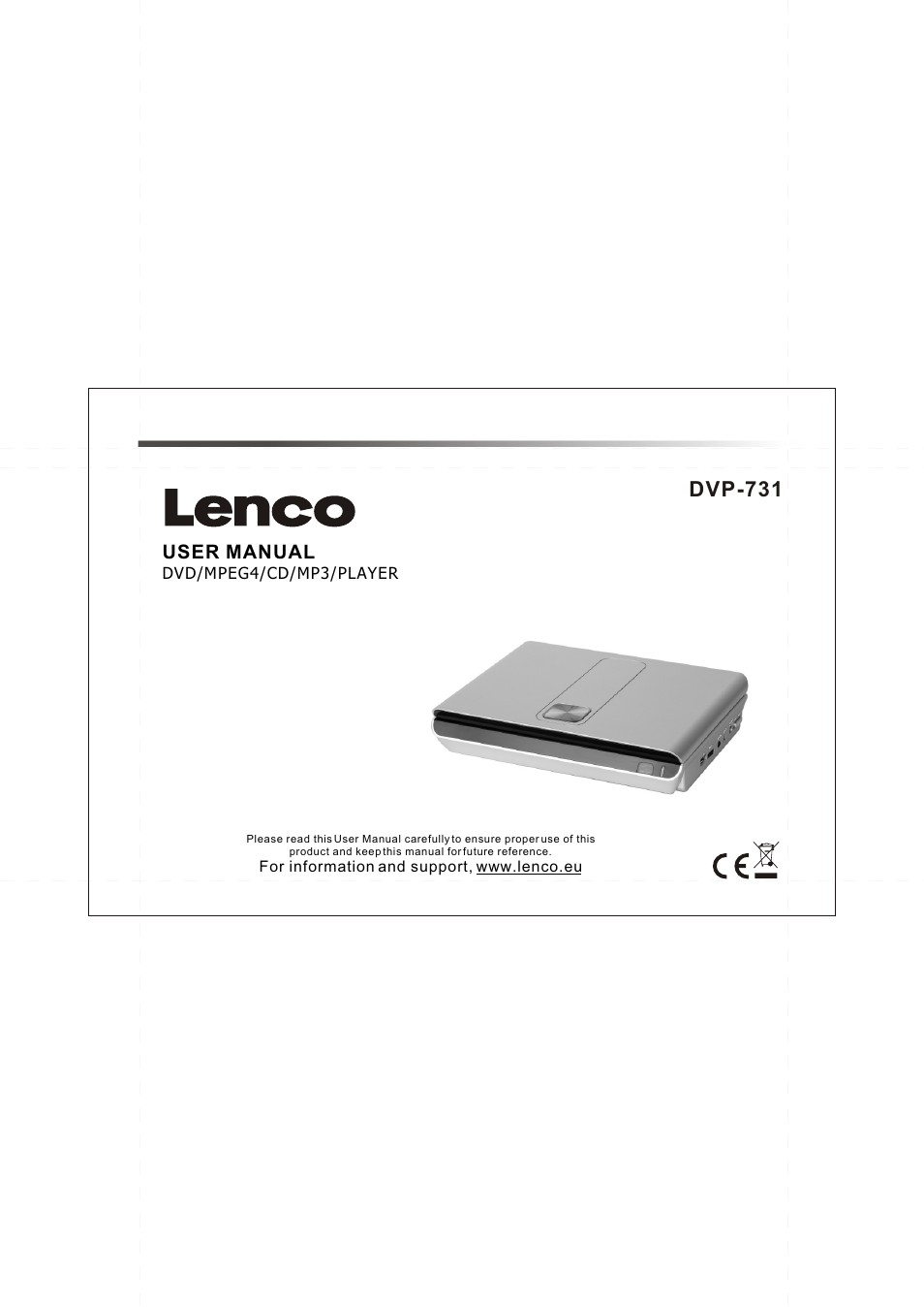 Lenco DVP-731 User Manual | 11 pages