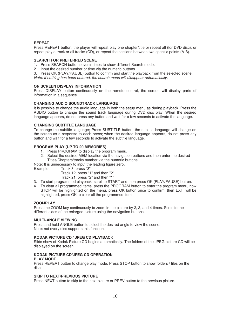 Lenco DVP-735 User Manual | Page 10 / 13
