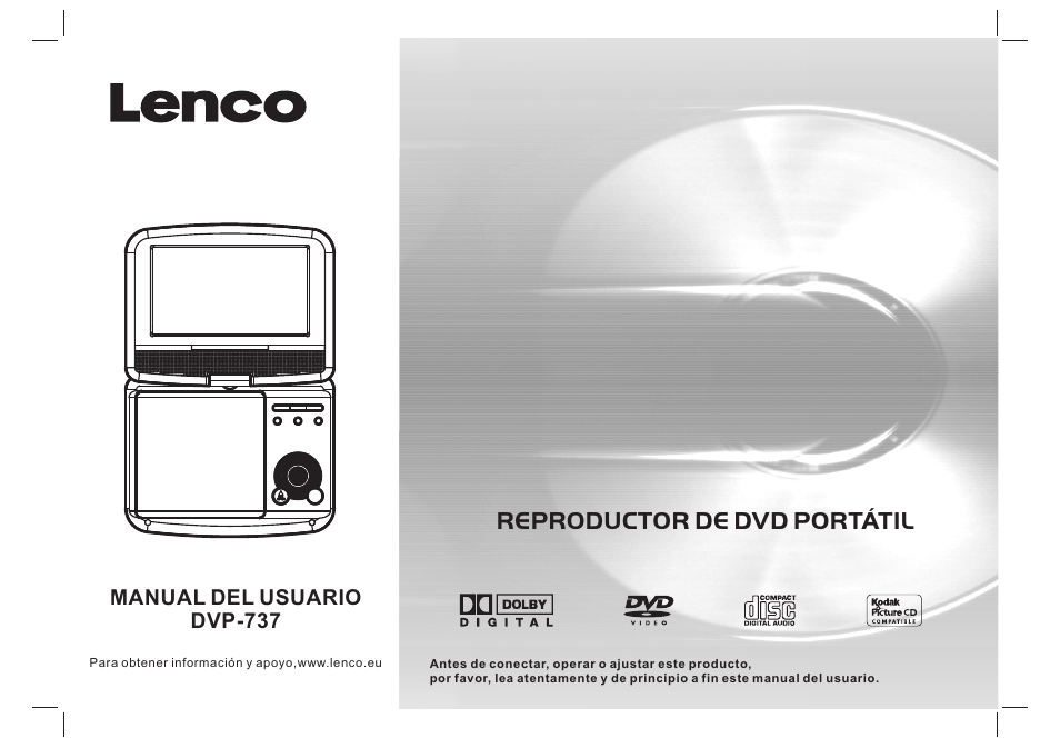Reproductor de dvd portátil | Lenco DVP-737 User Manual | Page 37 / 45